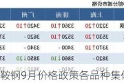 关于鞍钢9月价格政策各品种集体下调的解读