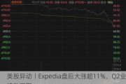 美股异动丨Expedia盘后大涨超11%，Q2业绩胜预期