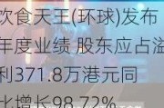 饮食天王(环球)发布年度业绩 股东应占溢利371.8万港元同比增长98.72%