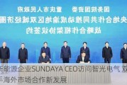 印尼新能源企业SUNDAYA CEO访问智光电气 双方携手海外市场合作新发展