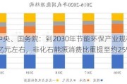 中共中央、国务院：到2030年节能环保产业规模达到15万亿元左右，非化石能源消费比重提至约25%