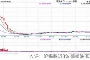 收评：沪锡跌近3% 棕榈油涨超1%