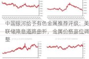 中国银河给予有色金属推荐评级：美联储降息道路曲折，金属价格高位调整