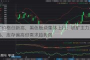 铁矿价格创新高，黑色板块集体上行：铁矿主力涨2.73%，库存偏高但需求趋势强