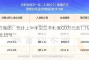 东方集团：预计上半年实现净利8000万元至1.1亿元 同比扭亏