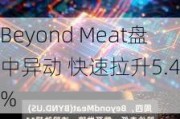 Beyond Meat盘中异动 快速拉升5.45%