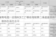 深南电路：近期PCB工厂稼动率较第二季度基本持平，维持在高位水平