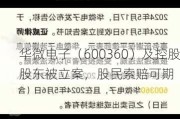 华微电子（600360）及控股股东被立案，股民索赔可期