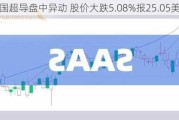 美国超导盘中异动 股价大跌5.08%报25.05美元