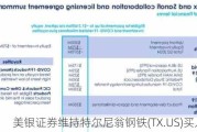 美银证券维持特尔尼翁钢铁(TX.US)买入评级