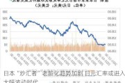 日本“炒汇者”老龄化趋势加剧 日元汇率或进入大幅波动时代