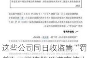 这些公司同日收监管“罚单”：尚纬股份遭实控人变相占用，国华网安、ST特信内控不到位