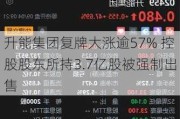 升能集团复牌大涨逾57% 控股股东所持3.7亿股被强制出售