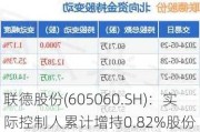 联德股份(605060.SH)：实际控制人累计增持0.82%股份