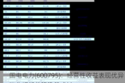 国电电力(600795)：经营性收益表现优异 淡化短期着眼稳健成长