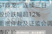 ST鼎龙：连续三日股价跌幅超12% 面临仲裁及***调查风险