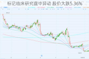 标记临床研究盘中异动 股价大跌5.36%