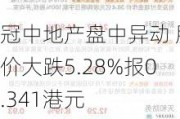 冠中地产盘中异动 股价大跌5.28%报0.341港元