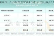 合富中国：1―5月合并营收4.06亿元 同比减少13.26%