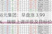 裕元集团：早盘涨 3.99%，瑞银上调评级及目标价