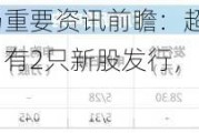 下周影响市场重要资讯前瞻：超600亿市值限售股解禁，有2只新股发行，这些投资机会靠谱