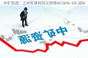 中矿资源：上半年净利同比预降60.06%—69.38%