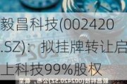 毅昌科技(002420.SZ)：拟挂牌转让启上科技99%股权