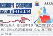 新能源又出利好，锂电逆市活跃！化工ETF（516020）标的指数本轮反弹超20%！机构：化工板块底部特征或已显现