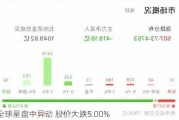 全球星盘中异动 股价大跌5.00%