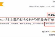 松发股份：刘壮超所持5.95%公司股份将被司法拍卖