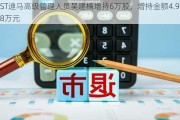 ST迪马高级管理人员吴建楠增持6万股，增持金额4.98万元