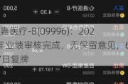 沛嘉医疗-B(09996)：2023年业绩审核完成，无保留意见，6月17日复牌