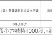 宏源药业监事段小六减持1000股，减持金额1.3万元