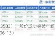 捷昌驱动（603583）：股价成功突破年线压力位-后市看多（涨）（06-13）