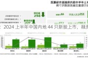 德勤：2024 上半年中国内地 44 只新股上市，融资 325 亿