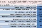 永泰能源：核心管理人员拟增持1200万股至1400万股公司股票