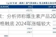 维生素：分析师称维生素产品2023年12月价格触底 2024年涨幅较大