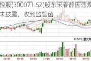 福石控股(300071.SZ)股东宋春静因违规减持未披露，收到监管函