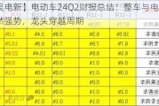 【东吴电新】电动车24Q2财报总结：整车与电池环节依然强势，龙头穿越周期