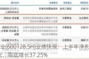 苏豪弘业(600128.SH)业绩快报：上半年净利润1883.38万元，同比增长37.25%