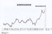 二季度大涨225% 近13个交易日暴跌35%！发生了什么？