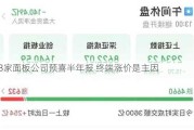 13家面板公司预喜半年报 终端涨价是主因