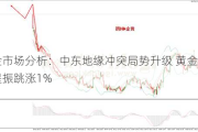 黄金市场分析：中东地缘冲突局势升级 黄金受避险提振跳涨1%