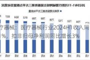 医疗器械：医疗器械行业2024H1收入同比增长1%，扣非归母净利润同比增长3%