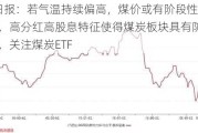 ETF日报：若气温持续偏高，煤价或有阶段性行情，高分红高股息特征使得煤炭板块具有防御属性，关注煤炭ETF