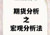 如何分析国际期货行情？这种分析方法有哪些实际应用？