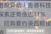 港股异动丨香港科技探索逆势涨近11%，回购要约录超额接纳