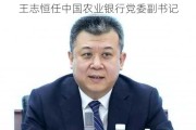 王志恒任中国农业银行党委副书记