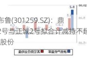 艾布鲁(301259.SZ)：鼎元2号与正诚2号拟合计减持不超过1%股份