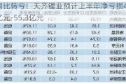 同比转亏！天齐锂业预计上半年净亏损48.8亿元-55.3亿元